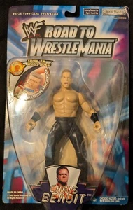 WWF Chris Benoit Jakks Pacific c2002 Road to Wrestle Mania Action Figure MOC - Picture 1 of 2