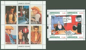 CJ44 MNH 2 Sheets - Actor James Dean - Comic - Picture 1 of 1