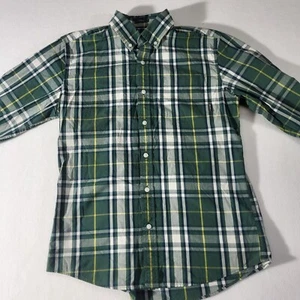 Eddie Bauer Button Up Shirt Men's Med Plaid Long Sleeve 100% Cotton Classic Fit - Picture 1 of 7