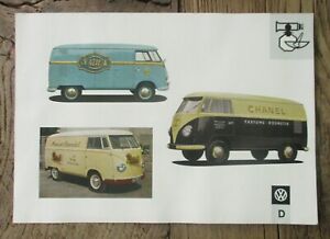 Vintage VW Volkswagen Van for Cosmetic Industry original flyer sheet brochure