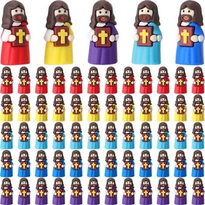 50 Pcs Mini Jesus Figures Bulk Jesus Loves You Figurines to Hide and Seek Bri... - Picture 1 of 1