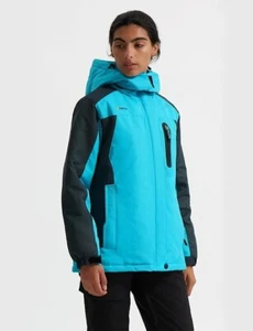 Women's Mountain Waterproof Ski Jacket Windproof Fleece Outdoor Winter - Picture 1 of 7