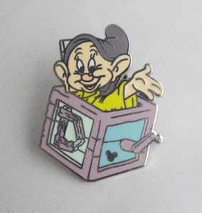 2009 Disney’s Dopey Jack-In-The-Box Hidden Mickey Cloisonne Collectors Pin - Picture 1 of 2