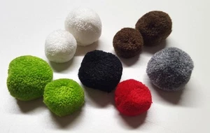 Woll-Pompons 20mm oder 25mm 6 verschiedene Farben, Pompon, Bommel, Wollpompons - Bild 1 von 10