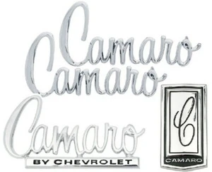 1970 Camaro Fender Emblem Pkg (Trunk+Hood & 2 Fender Emblems) (4 Emblem Pkg) - Picture 1 of 1