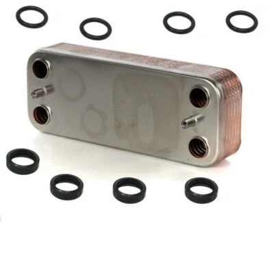 Scambiatore Sanitario Secondario 16P Beretta R8037 Riello 4364201 Guarnizioni