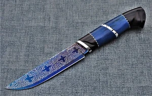 Nazarov Knives Russland Mosaik DamastStahl OutdoorJagd Messer Handarbeit HRC62 - Bild 1 von 18