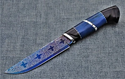 Nazarov Knives Russland Mosaik DamastStahl OutdoorJagd Messer  Handarbeit HRC62 - Bild 1 von 4