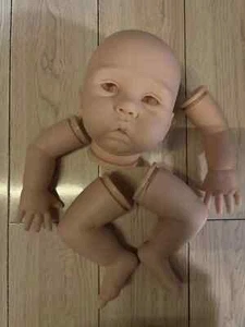 22" Unassembled Amy Reborn Baby Doll Gifts Blank Mold DIY Kit w/ Cloth Body+Eyes - Picture 1 of 6