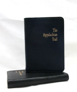 APPALACHIAN TRAIL 3x4" MIN Guide Leather Cover Notebook w Maps Info 160 Pgs NAVY - Imagen 1 de 9
