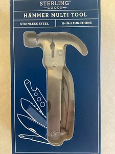 11-in-1 STAINLESS STEEL HAMMER MULTI-TOOL by STERLING GOODS "NEW" - Picture 1 of 2