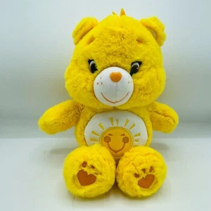 2014 Care Bears Sunshine Funshine Plush Teddy Yellow Stuffed Animal 14" - Picture 1 of 7