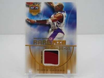 VINCE CARTER 2002-03 FLEER RARE AIR GAME-WORN JERSEY PATCH- RAPTORS!! - Image 1 of 2
