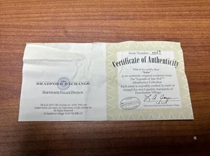 Hawthorne Village The Legends Of Star Trek Hikaru Sulu COA - ONLY COA - Picture 1 of 4