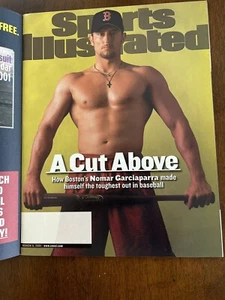 Nomar Garciaparra Sports Illustrated Magazine 3/12/2001 Red Sox senza etichetta NrMt - Foto 1 di 4