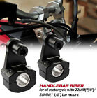 Produktbild - 2x 22/28mm Lenkererhöhung Lenker Riser Universal Lenkerbefestigung Motorrad ATV