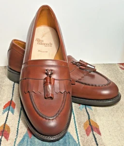 Allen Edmonds Herren Größe 9,5 D Newport Braun Leder Quaste Halbschuh Elegant Schuhe - Bild 1 von 12