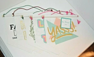 SIE WÄHLEN Wimpel FLAGGE YASSS Let's Do This HELLO LOVE Live Simply FARMER'S MARKET - Bild 1 von 11