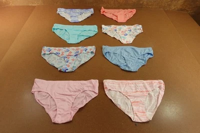 Ropa Interior Bikini Hanes Niñas Talla 14 Multicolor Algodón Orgánico 8 Piezas Nuevo Foto 1 de 4