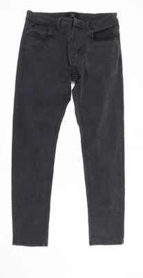 Next Men's Black Skinny Jeans 34W 31L Slim Fit Dark Wash Denim - Image 1 of 4