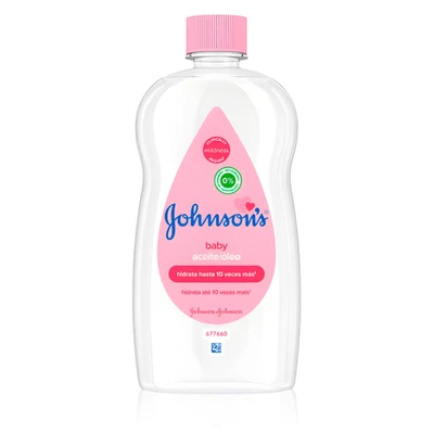 Óleo de bebê Johnsons 11 fl oz, umidade suave para pele macia e suave - Imagem 1 de 4