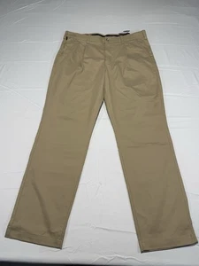 Eddie Bauer Relaxed Straight MR Flex Wr Sport Chino Light Khaki Pants 36x34 - Picture 1 of 11