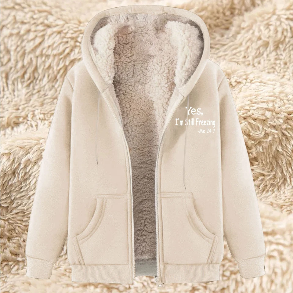 Men's Fleece-lined Hoodie With Thickened Lamb Wool For Winter - Image 1 of 1