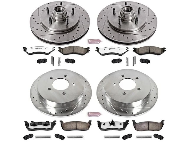 Front and Rear Brake Pad and Rotor Kit For 1998-2000 Lincoln Navigator WT659MC - Изображение 1 из 1