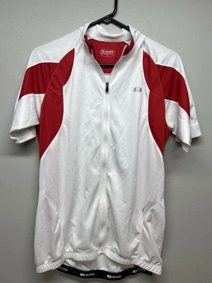 Sugoi Men's Large White Red Evolution Full Zip Short Sleeve Cycling Jersey - Image 1 of 4