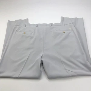 Peter Millar Wicking E4 40x32 (Fits 41W 30L) Golf Flat Chino Slack Pants Gray - Picture 1 of 9