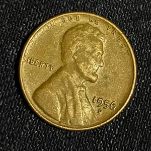 1956 D Wheat Penny. Error (Letter L in Liberty Too Close/on Rim) - Picture 1 of 1