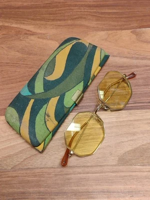 Lentes tintadas vintage Bausch & Lomb BL 48 vasos octágono borde completo dorado amarillo Foto 1 de 4