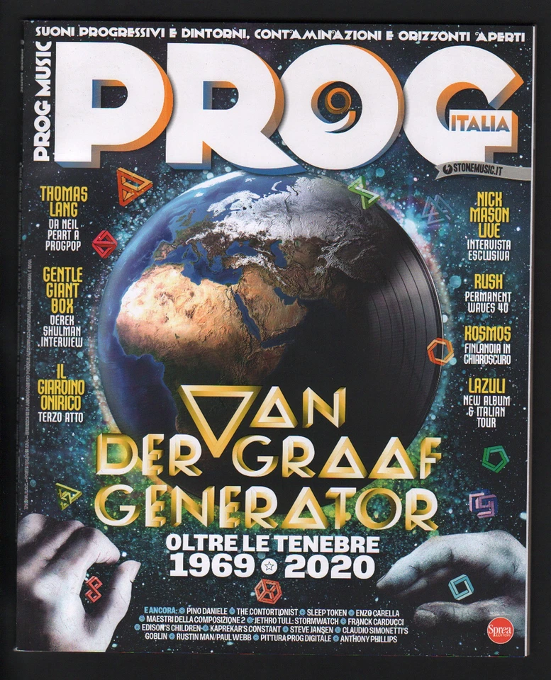 PROG ITALIA MUSIC 29/2020 SPREA VAN DER GRAAF PINO DANIELE JETHRO TULL MASON - Immagine 1 di 1