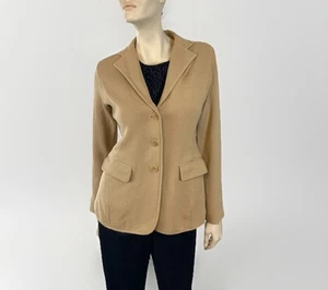 Blazer de punto suéter tostado abedul talla M LAUREN Ralph Lauren para mujer nuevo con etiquetas - Imagen 1 de 8