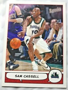2004-05 Topps Bazooka #108 Sam Cassell Minnesota Timberwolves Milwaukee Bucks