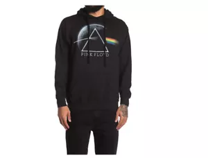 New Sealed Black Pink Floyd Dark Side Graphic Drawstring Hoodie - Large L - Picture 1 of 4