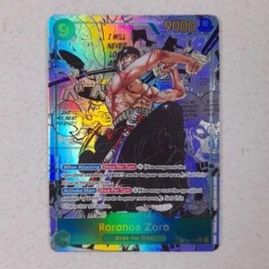 OP06-118 Roronoa Zoro : Secret Rare Alternative Art One Piece English TCG Card - Foto 1 di 6
