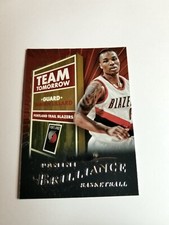 DAMIAN LILLARD 2012-13 PANINI  BRILLIANCE TEAM TOMORROW RC #9 BLAZERS 