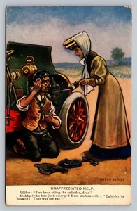 Nicht geschätzte Hilfe Valentinstag ARToTYPE Motor Serie Antik Auto unbenutzt Postkarte - Bild 1 von 3