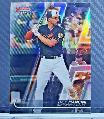 Trey Mancini 2020 Bowmans Best REFRACTOR SP #58 - Orioles - Image 1 of 2