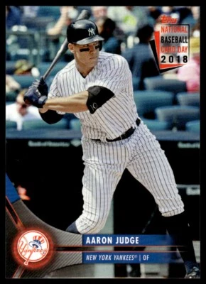 2018 TOPPS NATIONAL BASEBALL CARD DAY AARON JUDGE R140 - Image 1 of 2