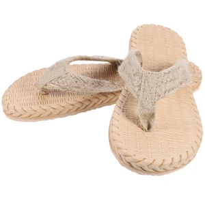 Scarpe da casa donna infradito supporto arco plantare imitazione paglia infradito - Foto 1 di 12
