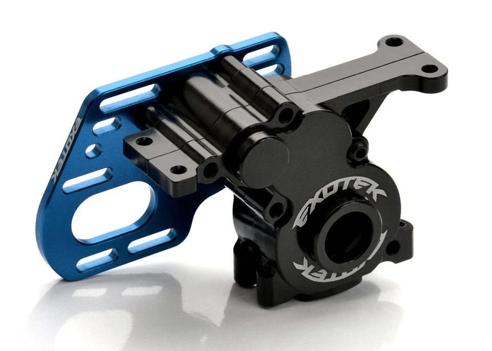 Caja de cambios de aluminio Exotek Associated DR10M de 3 engranajes con placa de motor 2123 Foto 1 de 2