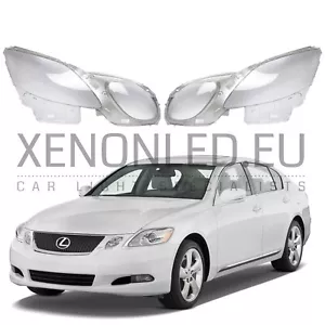 für Lexus GS 2005 - 2012 Scheinwerfer Glas Objektiv Abdeckungen Paar (L+R) + Handbuch - Bild 1 von 5