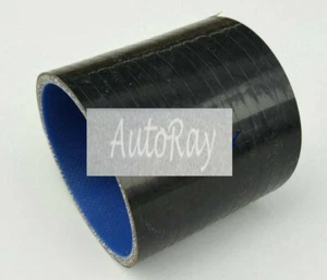 Brand New Silicone Straight Joiner Coupler Hose 102mm 4'' / 76mm Length BLACK - Bild 1 von 5