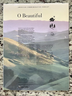 2018 #5298 O Beautiful Commemorative Panel with Full Pane Sealed - Image 1 of 2