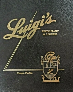 Vintage Restaurant Menu Luigi's Lounge Miniature Salesman Sample Tampa FL 1960s - Picture 1 of 6