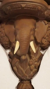 ELEPHANT HEAD RESIN DISPLAY SHELF - Picture 1 of 8