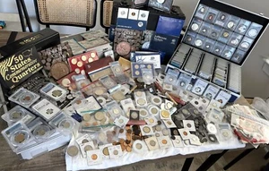 Huge Coin Lot! - Silver, Slabs, Old US Coins, Proofs, Indian Heads, And More! - Picture 1 of 12