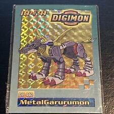 Digimon Bandai MetalGarurumon 1999 Holo Card ID #91 DP 440 Mint.